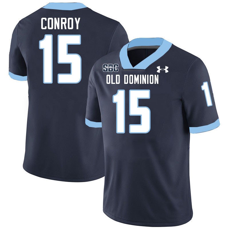 #15 Pat Conroy Old Dominion Monarchs College Football Jerseys Stitched-Navy